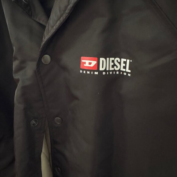 Diesel Black Bomber Jacket with Quilted Lining - Picture 5 of 5